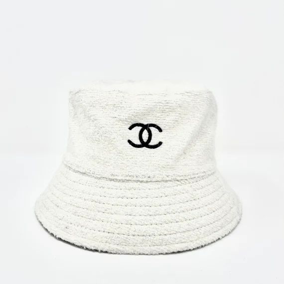 Fuzzy Faux Lamb Wool CC Designer-Inspired Bucket Hat | Etsy | Etsy (US)