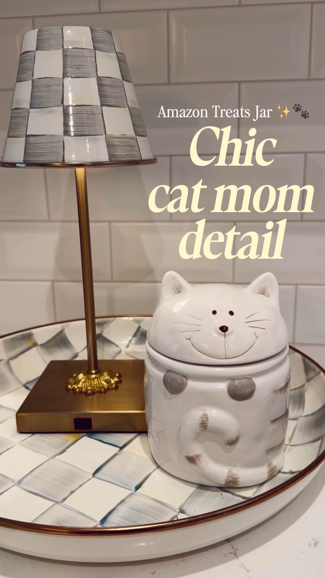 The cutest countertop upgrade 🐾✨
Ceramic cat treat jar from Amazon ~ aesthetic, functional, and they come running the second it opens. A home must-have + trendy pet find. Linking this jar and my other chic, iconic cat mom essentials.

#LTKmomlife #LTKHome #LTKSaleAlert
