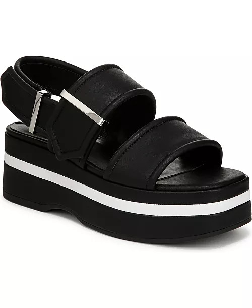 Piper Square Toe Slingback Platform Sandals | Macy's