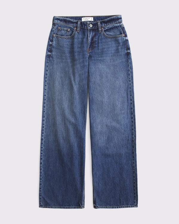 Curve Love Low Rise Ultra Loose Jean | Abercrombie & Fitch (US)