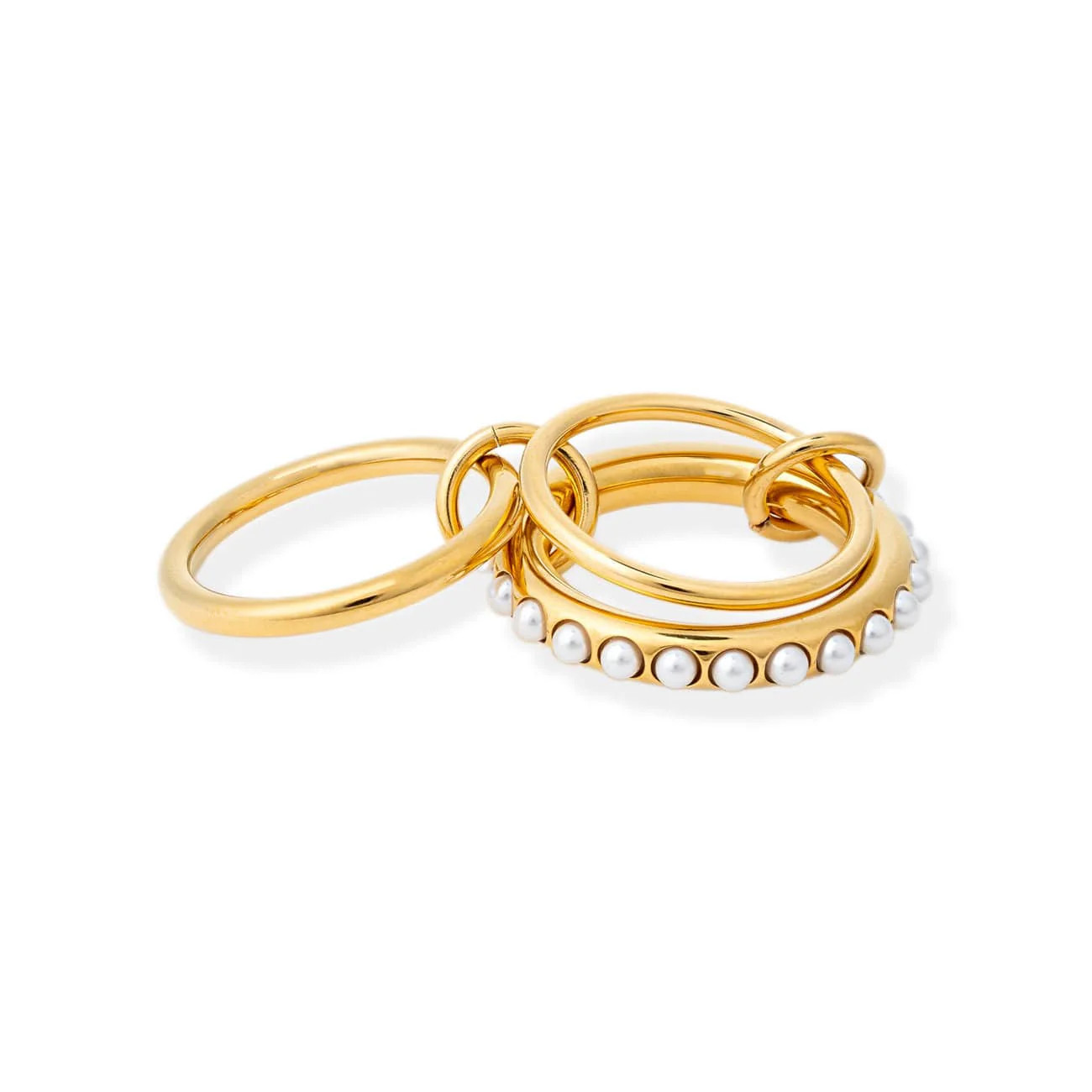 Avery Pearl Stacked Ring | BRACHA