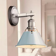 Orwell 7 1/2" Wide Wall Sconce in Chrome with Dusky Blue | Lamps Plus