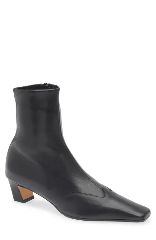 Khaite Nevada Square Toe Bootie in Black at Nordstrom, Size 7.5Us | Nordstrom