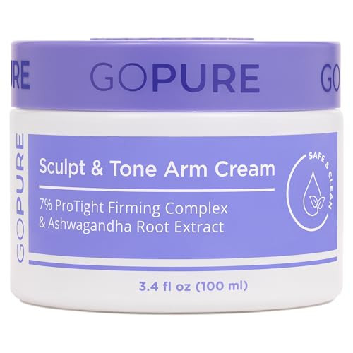 goPure Sculpt & Tone Arm Cream – Firming And Tightening Cream For The Arms, Smooths The Look Of Wrinkles, Deeply Hydrates, Firms The Look Of Crepey Texture On The Arms | Amazon (US)