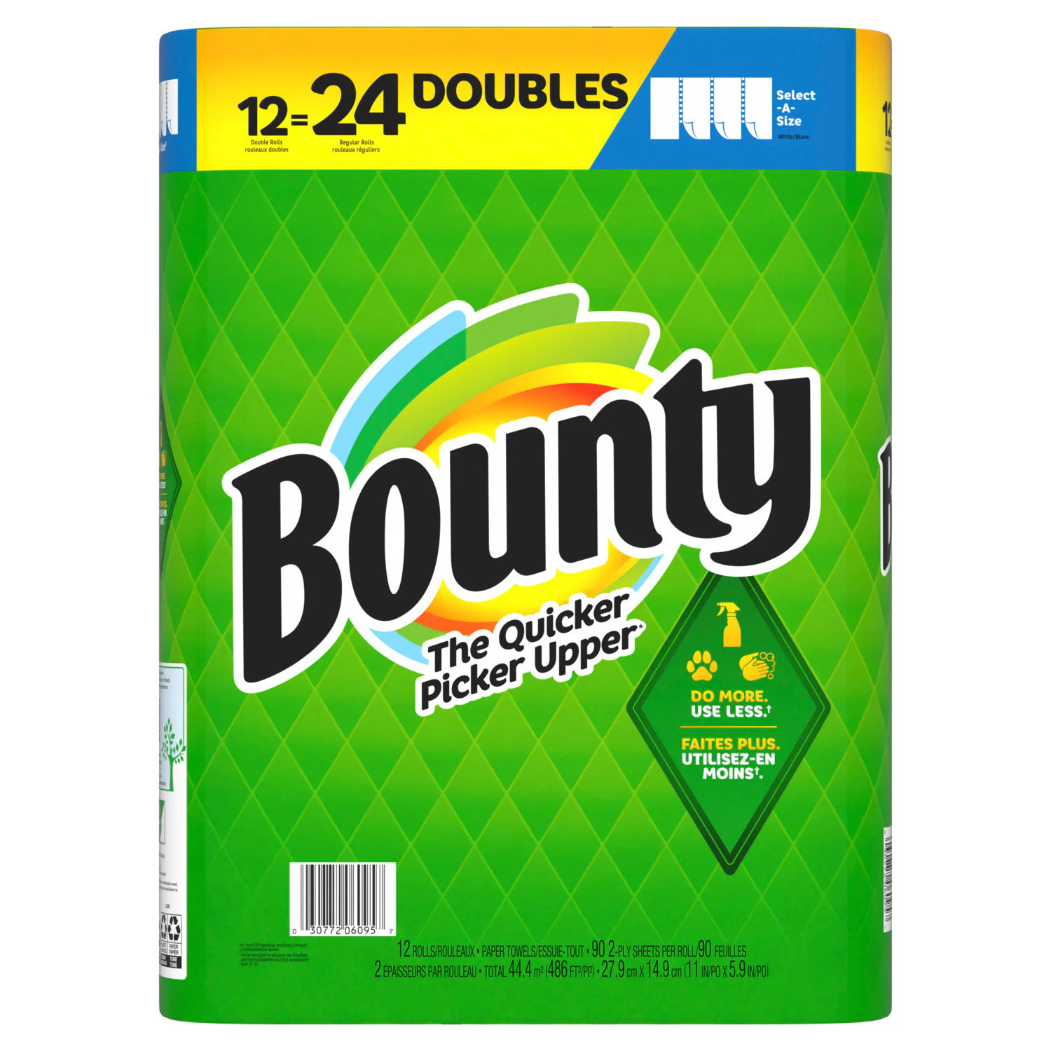 Bounty Doubles Select-a-Size 12 -Count Paper Towels one_size in White | 3077206095 | Lowe's