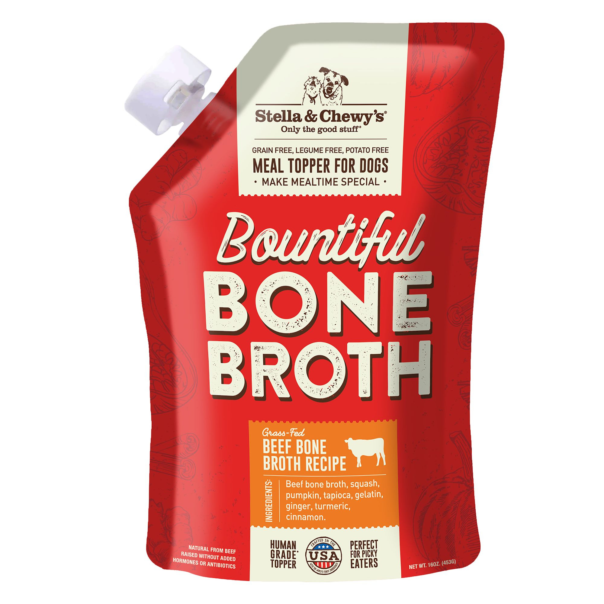 Stella & Chewy's Bountiful Bone Broth All Life Stages Dog Food Topper - Beef | PetSmart