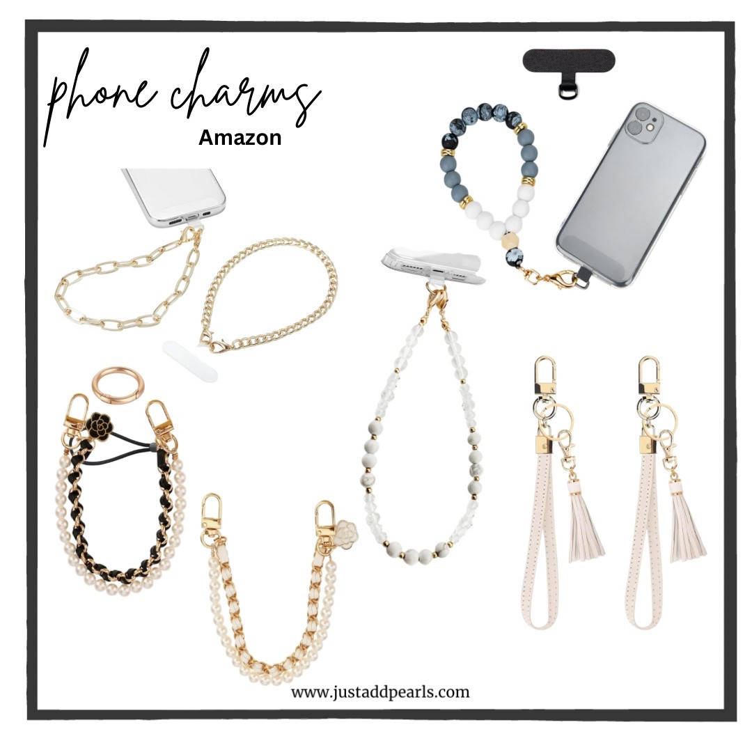 Classy and classing phone charms- many colors to pick from for each style listed! 

#LTKStyleTip #LTKSaleAlert #LTKFindsUnder50