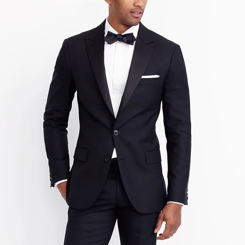 Peak-lapel tuxedo jacket in wool | J.Crew Factory