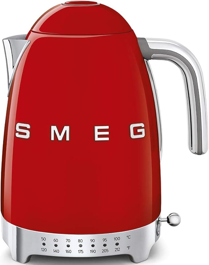 Smeg 50's Retro 7 Cup Stainless Steel Variable Temperature Electric Kettle with 7 Temperature Set... | Amazon (US)