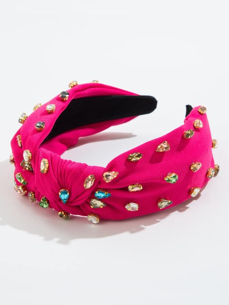 Cubic Zirconia & Knot Decor Headband | SHEIN
