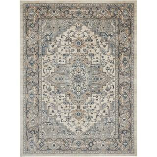 Concerto Ivory/Grey 8 ft. x 10 ft. Persian Modern Area Rug | The Home Depot