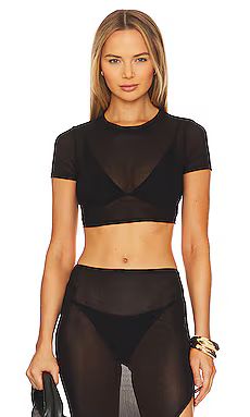 lovewave The Miyah Crop Top in Black from Revolve.com | Revolve Clothing (Global)