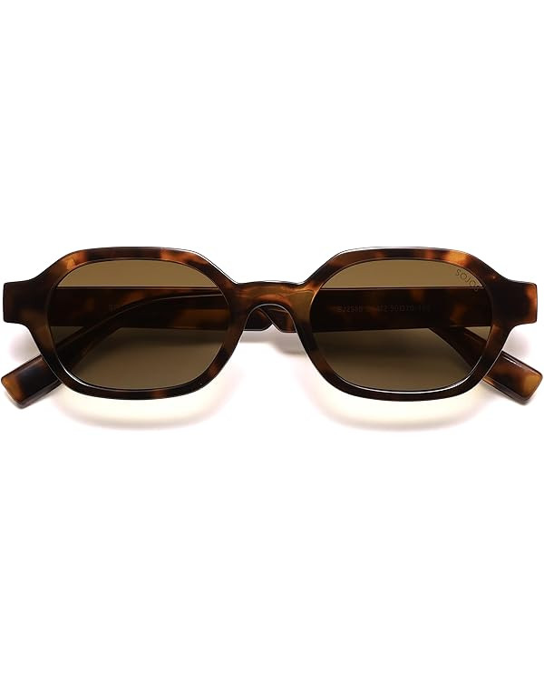 SOJOS Retro Polarized Hexagon Sunglasses for Women Men, UV400 Trendy Rectangle 70s 80s 90s Shades... | Amazon (US)