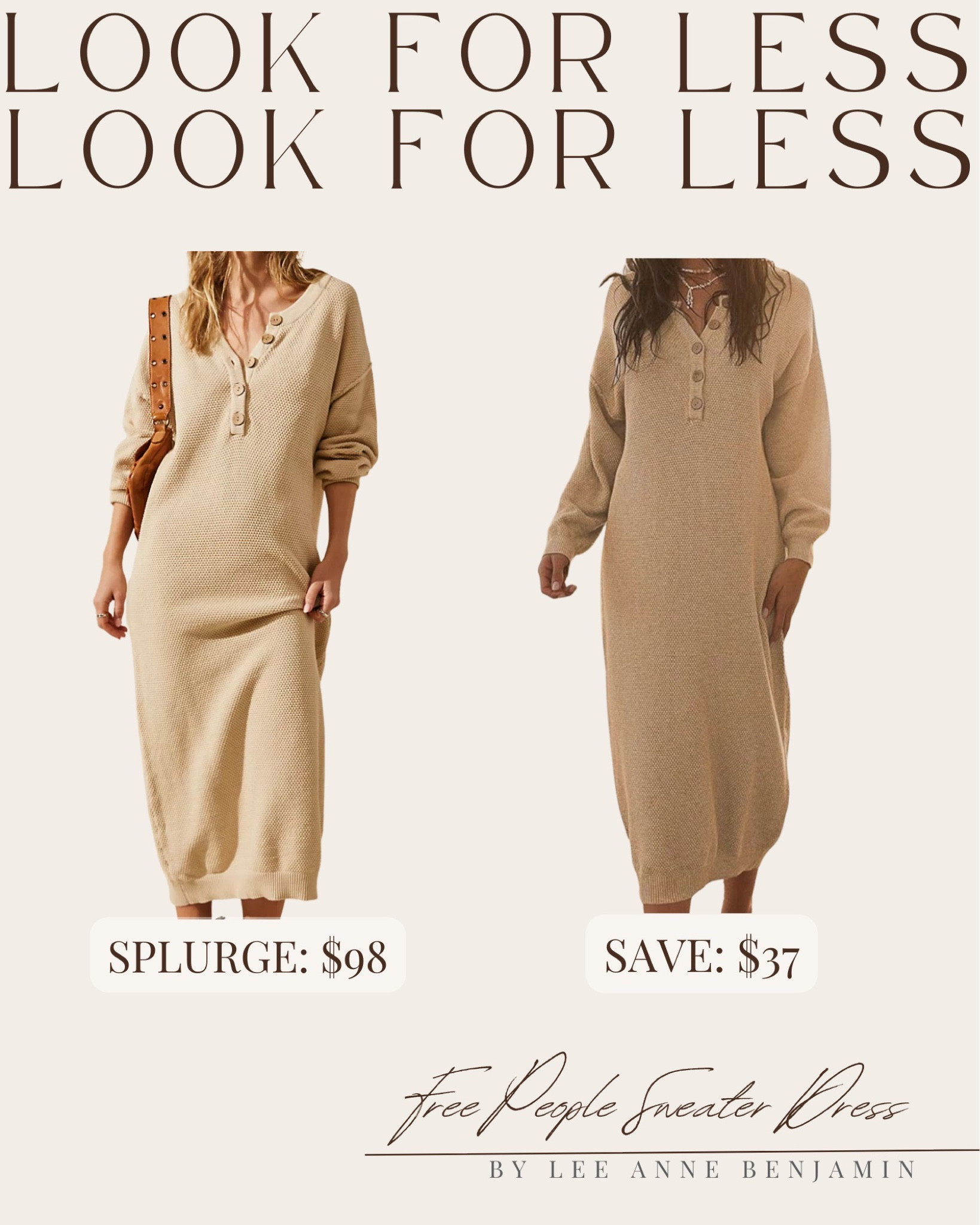 Free People sweater dress look for less from Amazon #founditonamazon 

#LTKstyletip #LTKfindsunder50 #LTKSeasonal