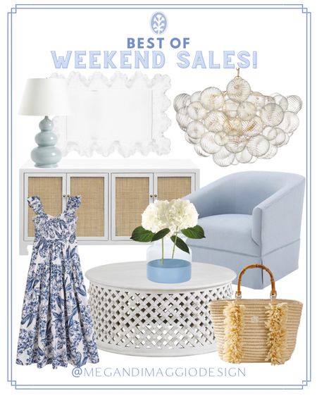 Rounding up some of the best of these Memorial Day Weekend Sales for you!! 😍🙌🏻🤍

So many amazing deals right now…my head is spinning too! 🤣 but I pulled some amazing chandeliers now 20% OFF including this gorgeous Talia bubble one! 🤩

I found this best seller designer cane console 20% OFF w/ code: PSST20 🙌🏻 and this blue skirted swivel chair is back in stock and on sale!! Plus our favorite scallop mirror is now just $239 & ships free!! 🏃🏼‍♀️🏃🏼‍♀️🏃🏼‍♀️ more picks linked 🤍

#LTKSeasonal #LTKhome #LTKsalealert