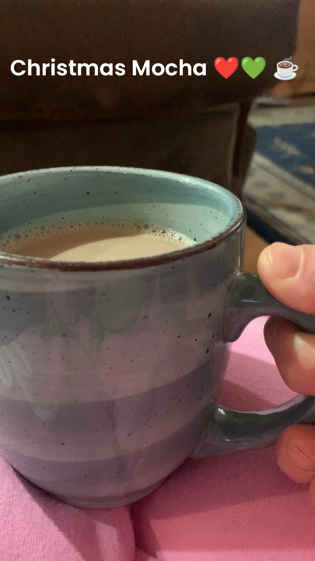 My brother made me a Christmas Mocha ☕️ He made it with Don Fransisco Kona Coffee ☕️, Nestle Nesquick Hot Chocolate Mix, Coffeemate Creamer and Sugar. 

#LTKHoliday #LTKSeasonal #LTKfoodie