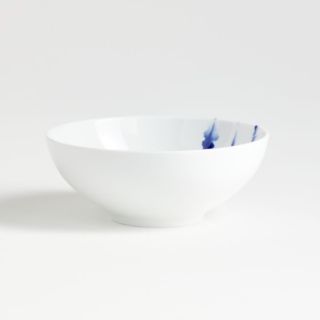 Omri Blue and White Bowl | Crate & Barrel