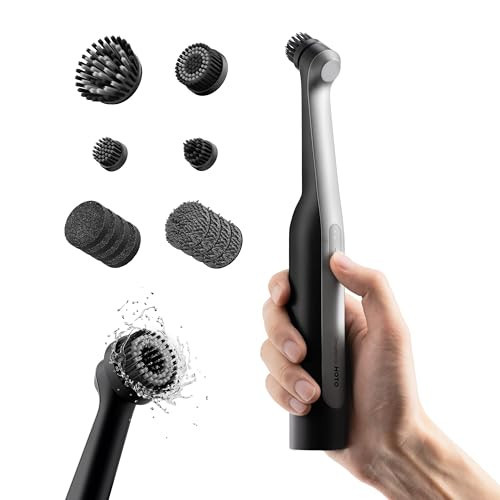 HOTO Wand™ Cordless Spin Scrubber, Electric Rechargeble Grout Cleaning Brush, IPX7 Waterproof Bathroom Scrubber, 12 Replaceable Brush Heads Version Power Scrubber for Grout, Tiles, Corners, Crevices | Amazon (US)