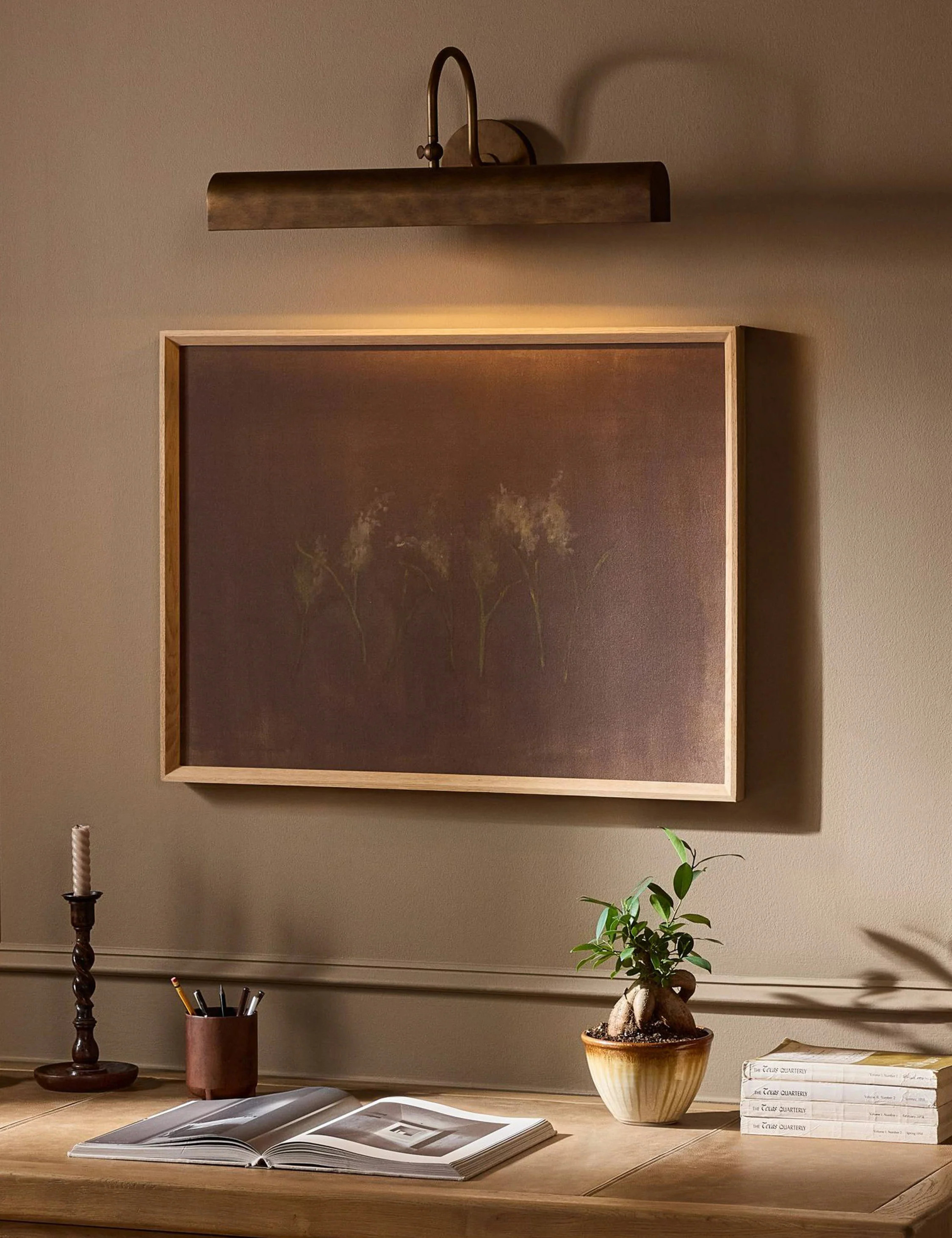 Lincoln Picture Light, Antique Brass | Lulu and Georgia 