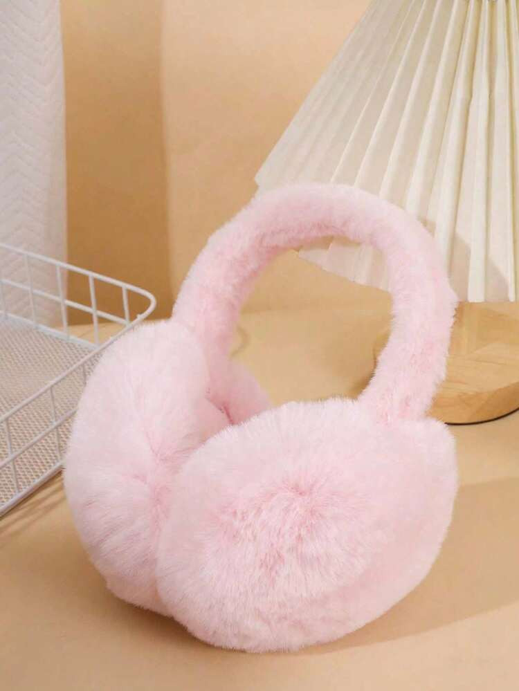 1pc Kids/Teens Solid Color Earmuffs With Wind-Proof And Warm Design, Fluffy & Cute Earmuffs, Very... | SHEIN