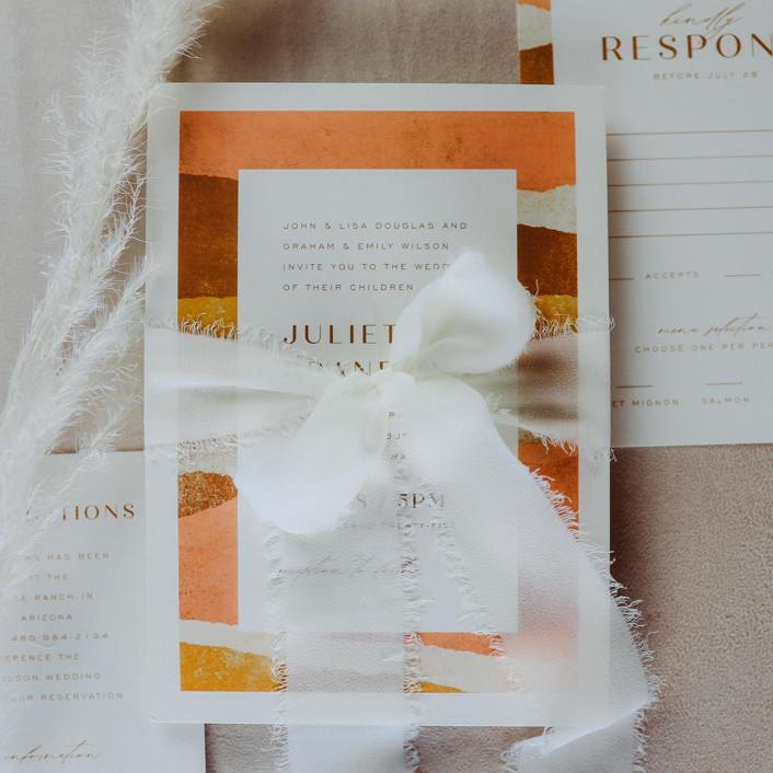 Wedding Ribbon Chiffon 1.5"" Wide Ivory Ribbons | Minted