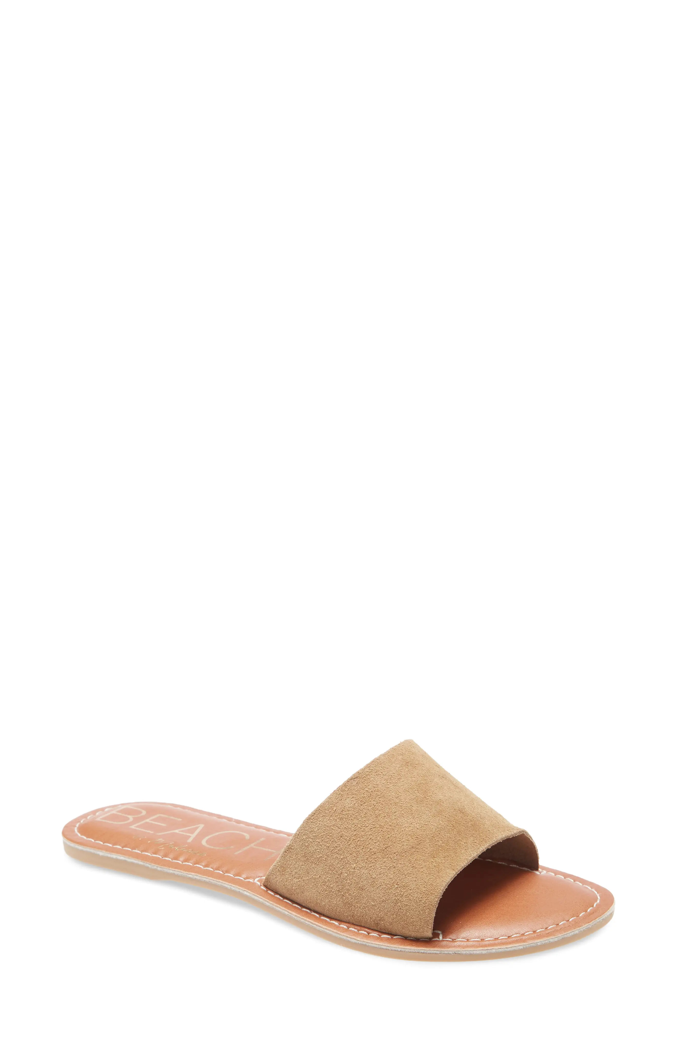 BEACH BY MATISSE Coconuts by Matisse Cabana Slide Sandal in Natural Suede at Nordstrom, Size 7 | Nordstrom