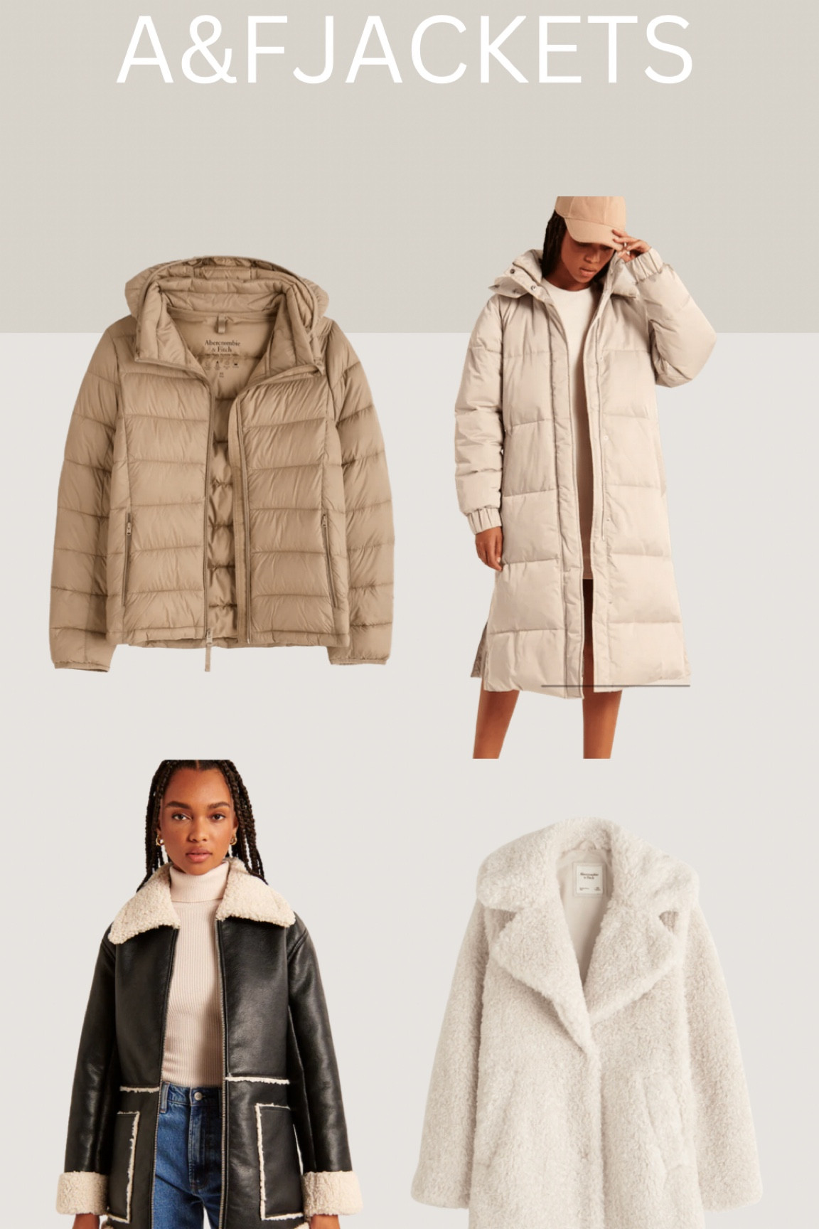 Must have A&F winter jacket/ coats !
#A&FSALE

#LTKsalealert #LTKHoliday #LTKGiftGuide