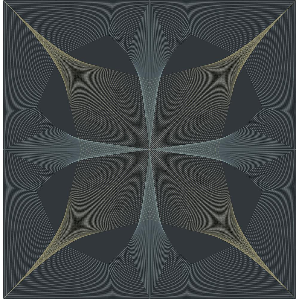 A-Street Prints Radius Navy Geometric Paper Strippable Roll (Covers 56.4 sq. ft.)-2902-25526 - Th... | The Home Depot