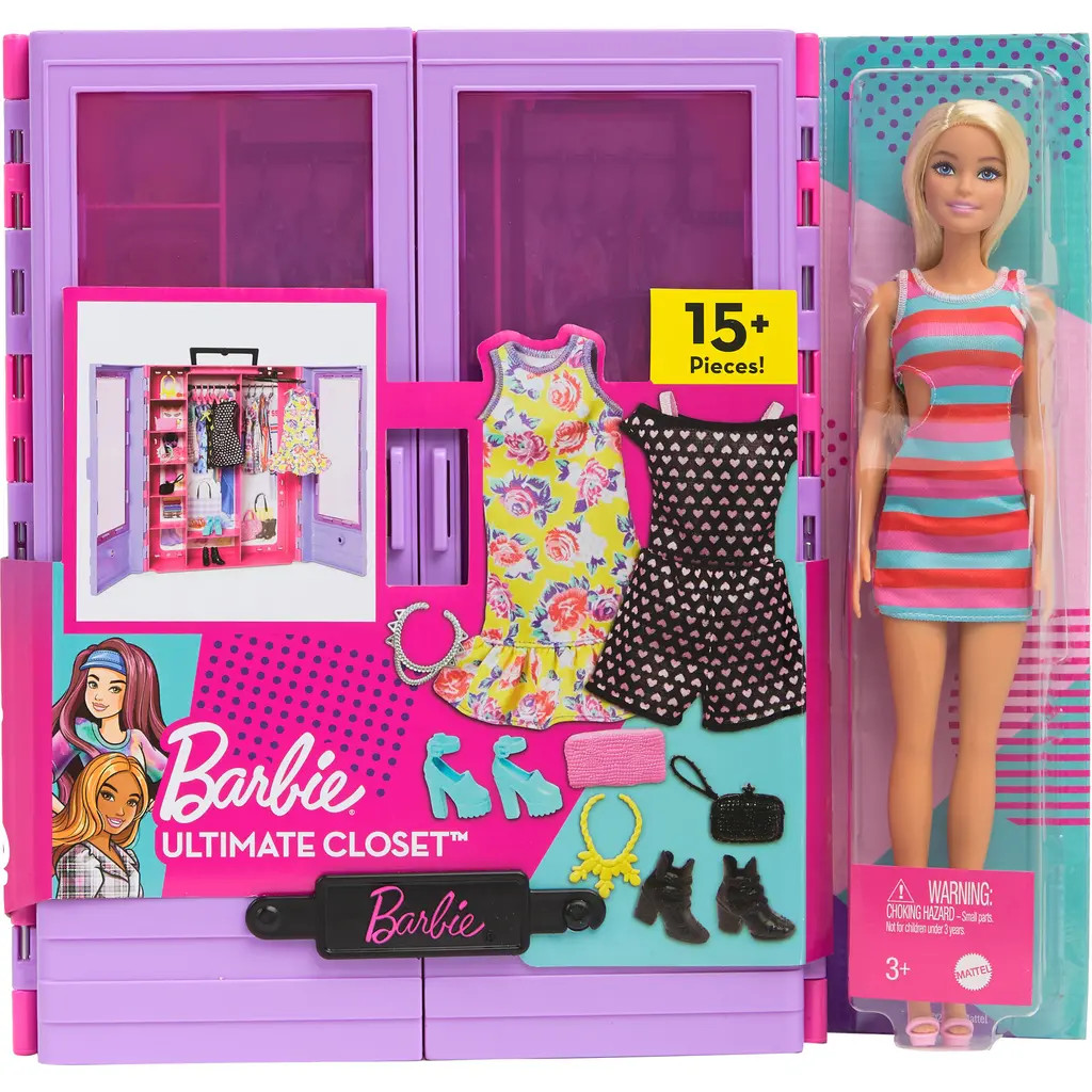 Barbie Ultimate Closet 15-Piece Doll Set in Multi at Nordstrom | Nordstrom