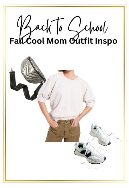 Cargo pants Fanny pack cool new sneakers all you need to be the cool mom this spring outfit Inspo is retro and great to be stylish and fun outfit ideas 