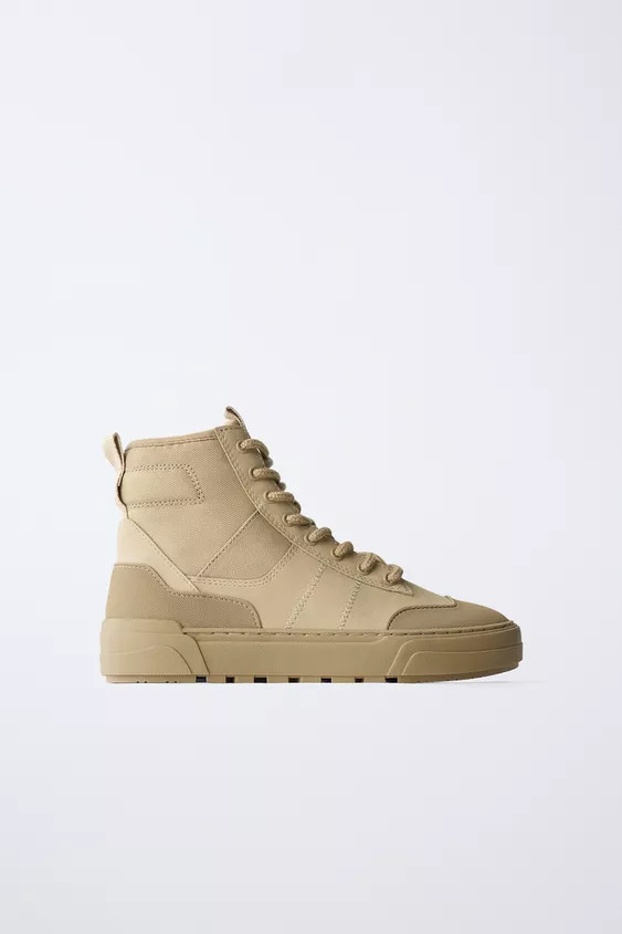 TECHNICAL HIGH-TOP SNEAKERS | Zara US