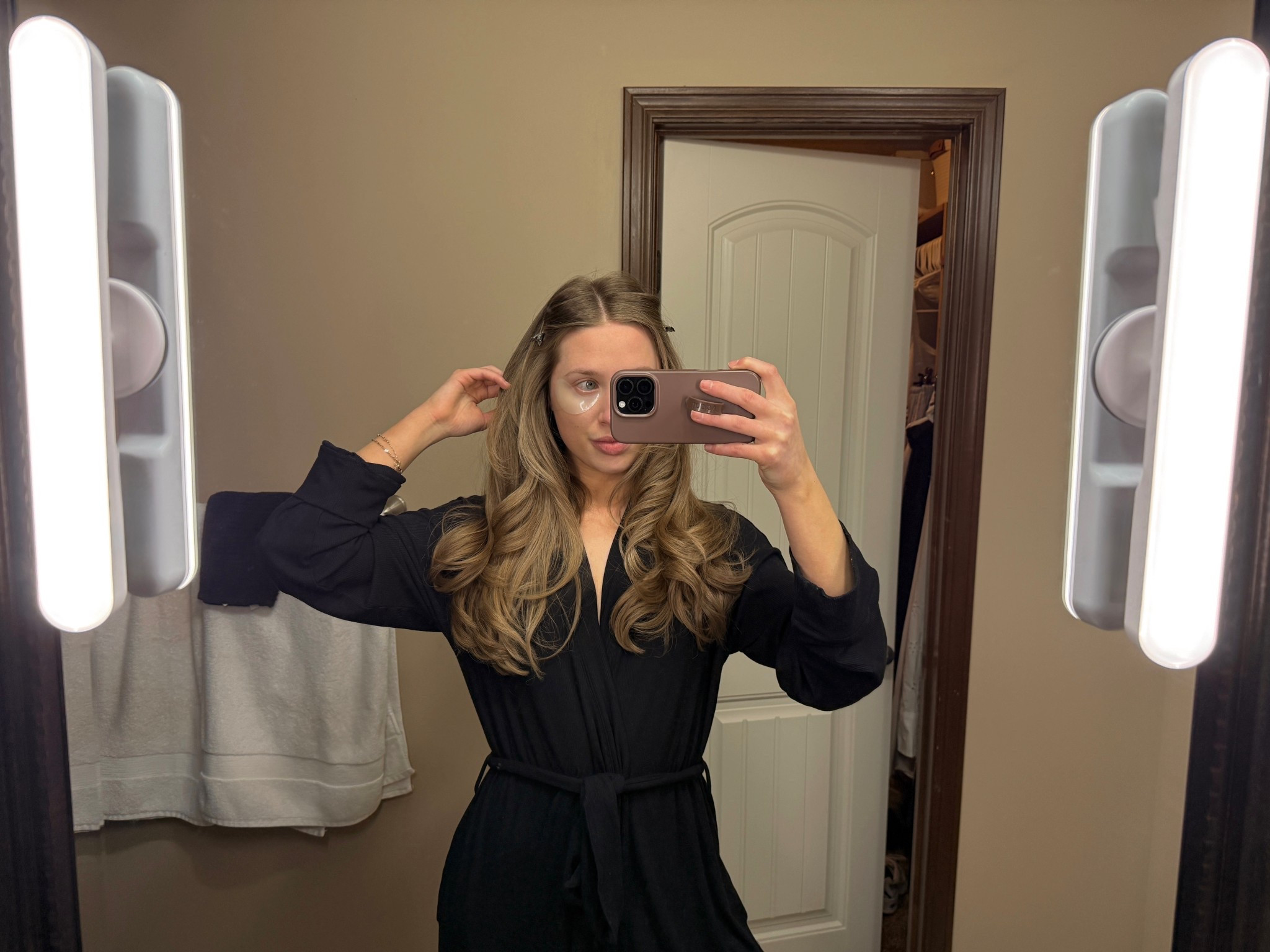 Got these mirror lights for doing makeup off Amazon & I’m soooo happy I did. Had terrible lighting in this bathroom before
Skims long black robe
Peter Thomas Roth eye patches 
Linked my skincaree
Also linked what I used to do my hair & products I use!

#LTKgrwm #LTKdayinmylife #LTKBeauty