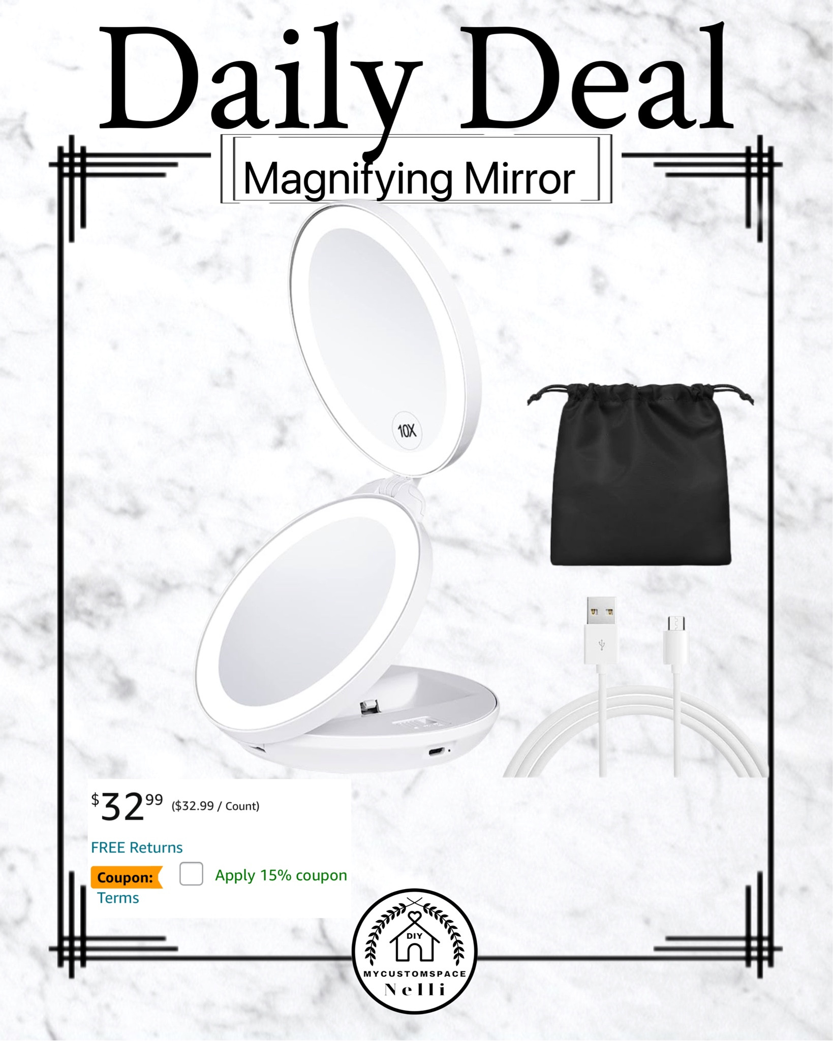 Best travel Make up Magnifying Mirror

#LTKFind #LTKsalealert #LTKunder50