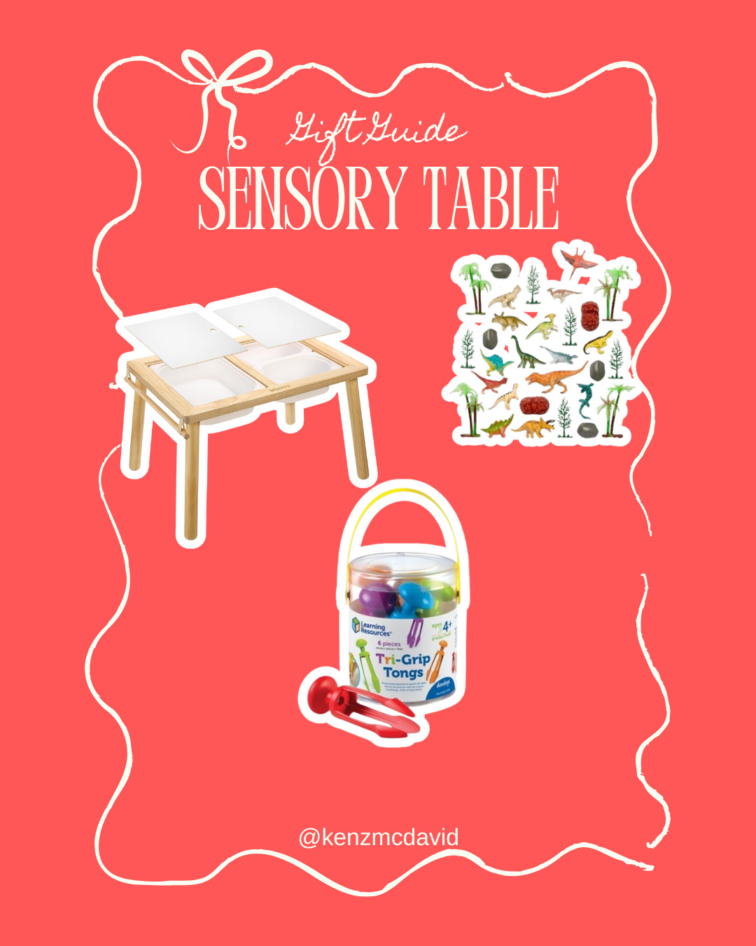 Sensory table starter kit! This is on our toddler's Christmas list! 

 