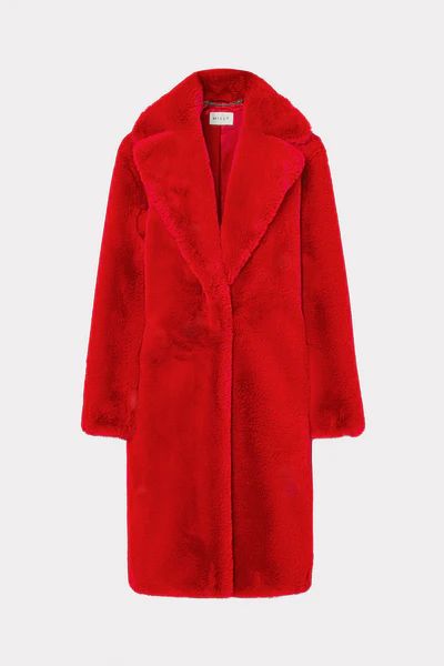 Riley Faux Fur Coat | MILLY