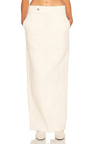 Helsa Maxi Skirt in Ivory | FWRD 