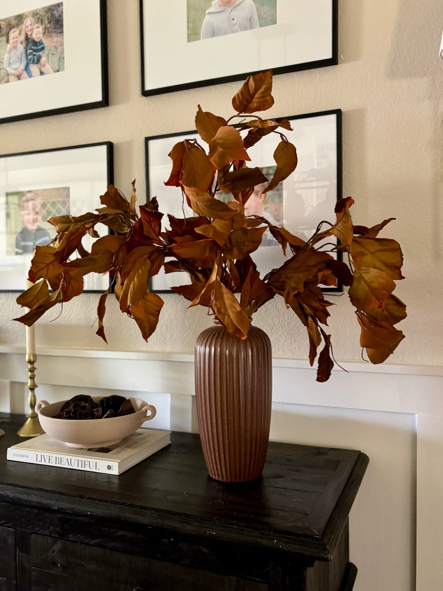 The prettiest and most realistic fall stems! 🍂🤩.  Highly recommend grabbing these while they are in stock!  I have three styled in this vase.

#LTKSeasonal #LTKHome