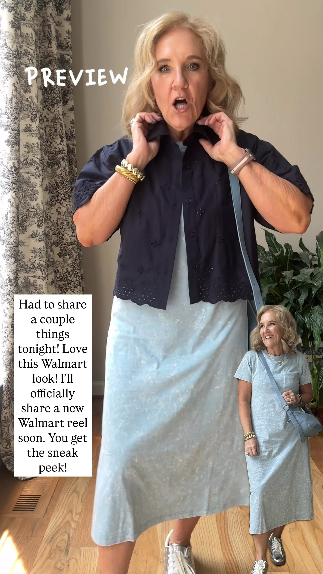 Easy affordable outfit! 
Top and dress size medium 
Don’t miss these. So cute for 4th of July too. Silver sneakers are pretty comfy too. 

Walmart fashion tshirt dress eyelet blouse 

#LTKOver40 #LTKSeasonal #LTKFindsUnder50