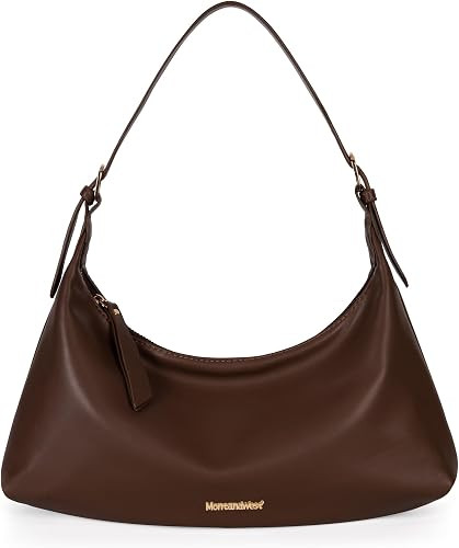 Montana West MEDIUM Shoulder Purses for Women Crescent Hobo Bags Trendy Purses | Amazon (US)