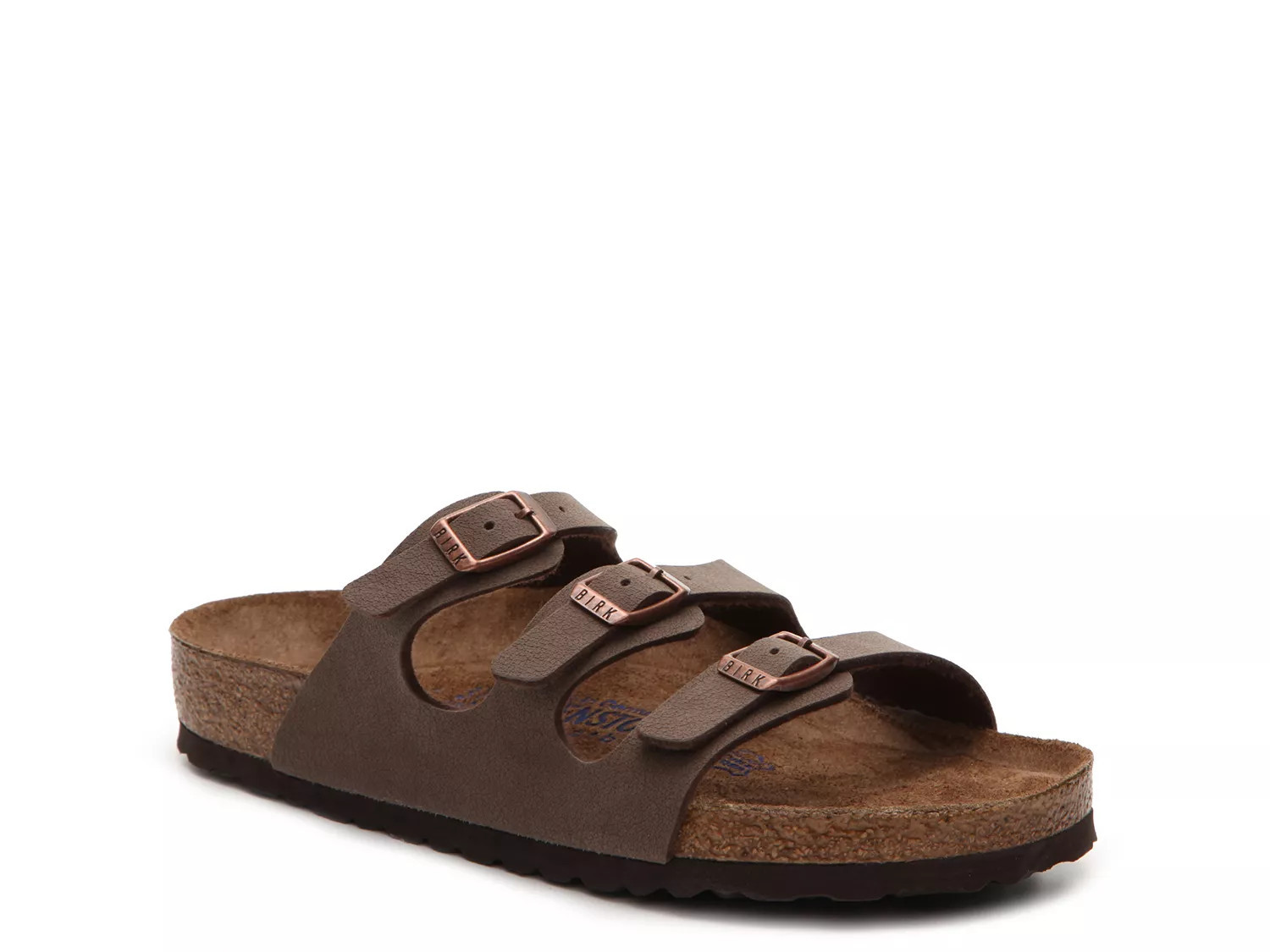Birkenstock Wide Width Florida Soft Footbed Sandal | Women's | Mocha | Size EU 36 / US Womens 5-5.5 / Mens 3-3.5 | Sandals | Footbed | DSW
