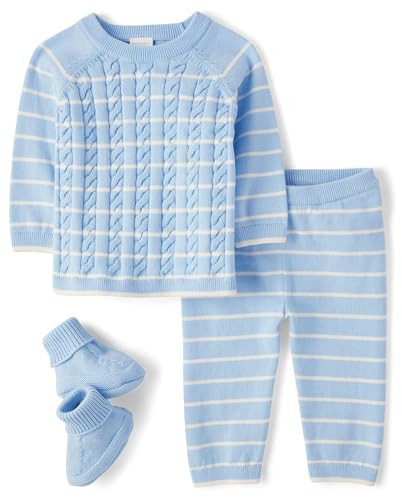 Gymboree,Unisex Baby,Take Me Home 100% Cotton Newborn Outfit,Blue Stripe,UPTO7LBS. | Amazon (US)