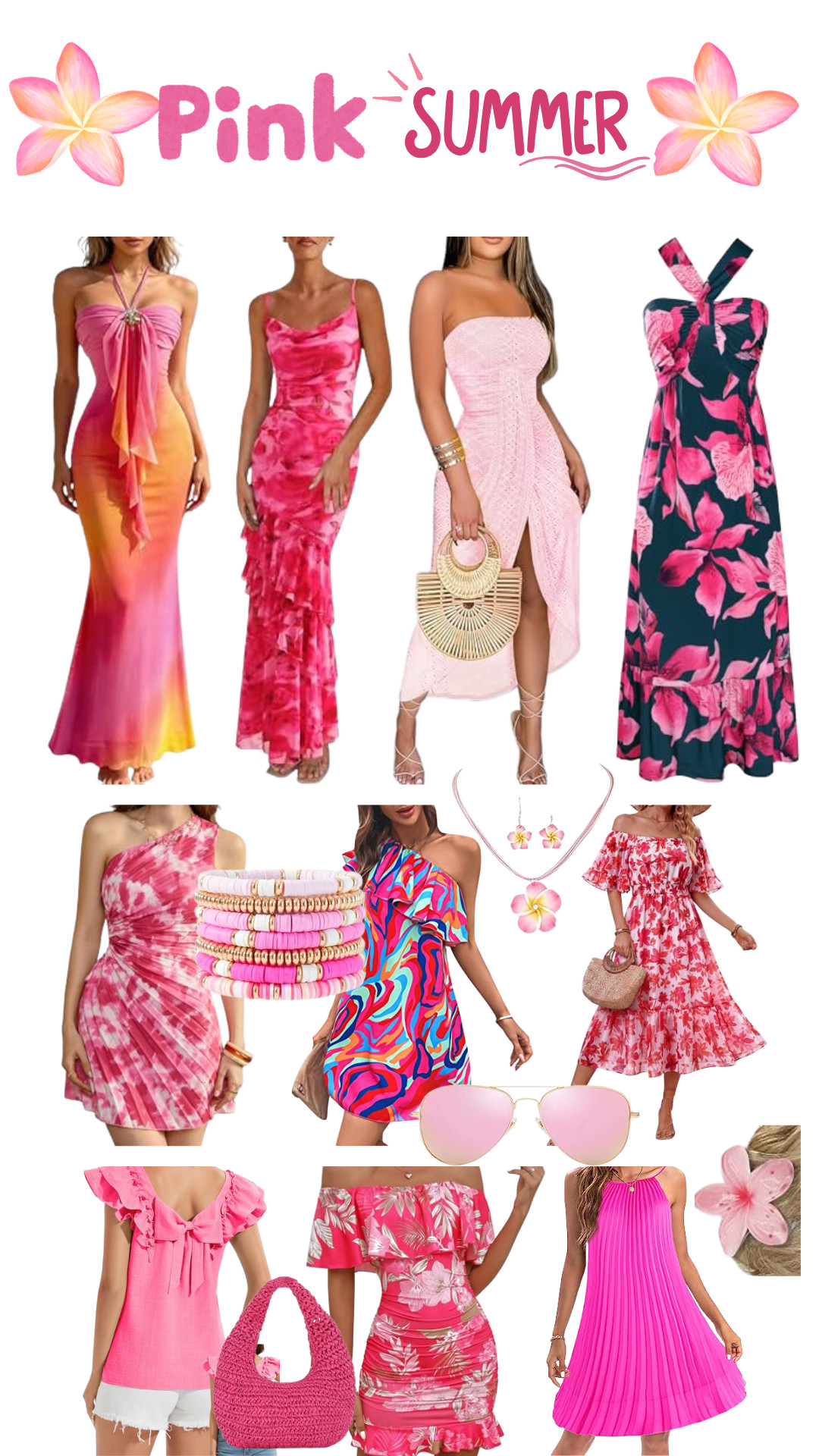 Looking for the perfect summer look? Check out these gorgeous pink dresses! #summerstyle #pinkdresses #amazon #amazonfinds 

 #LTKootd #LTKSeasonal #LTKWedding