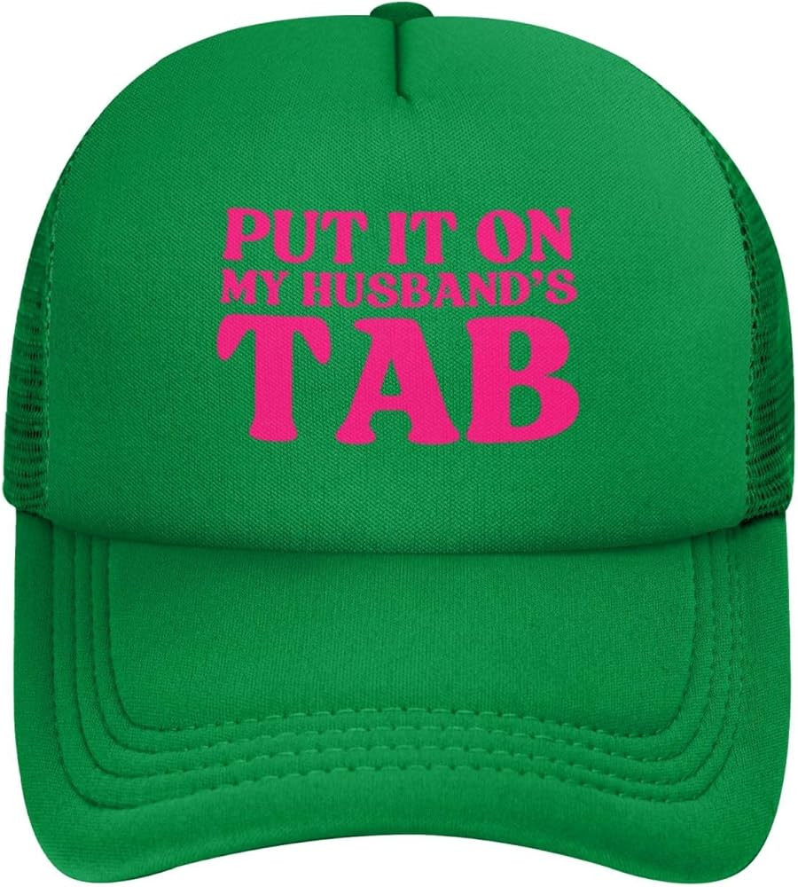 Put It On My Husbands Tab Mesh Hat Pink Father's Day Valentine's Day Baseball Cap Dad Trucker Hat... | Amazon (US)