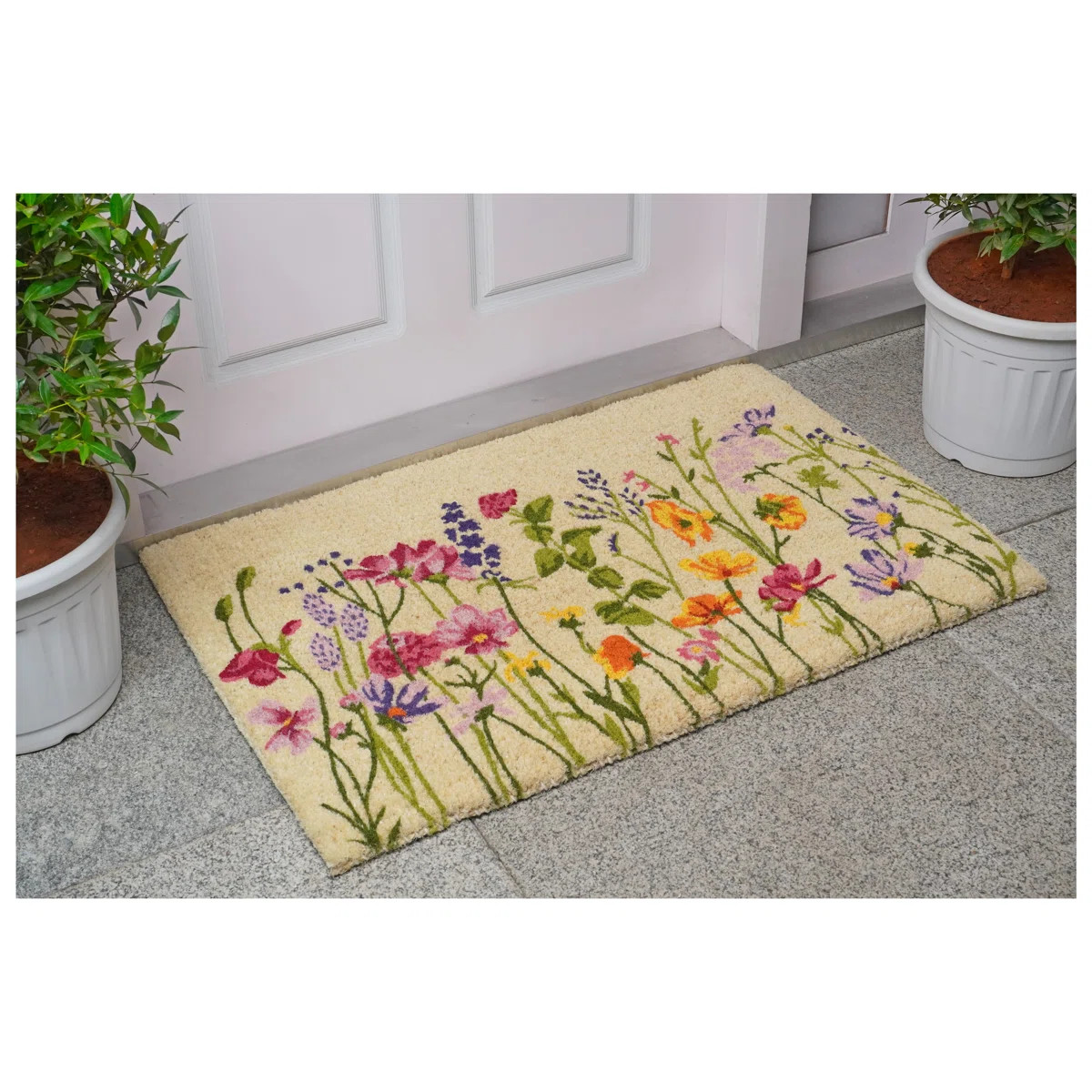 Blooming Garden Doormat (Set of 2) (Set of 2) | Wayfair North America