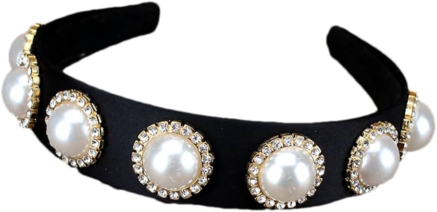 Pulcykp Vintage Sparkly Colorful Crystal Headband Rhinestone Hairband For Women Hair Jewelry B | Amazon (US)