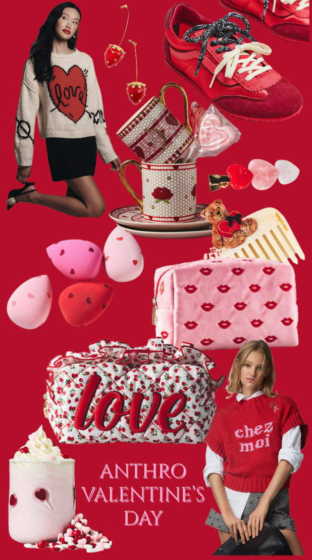 Anthropologie Valentine's Day finds!
........
Valentine's Day gifts galentine's day gifts galentine's gifts valentines gifts valentine gift galentine gift makeup bag makeup sponge heart hair clip heart sweater valentines sweater heart dress teacher sweater Valentine's Day outfit valentines day sweater Anthropologie mug Anthropologie cup Valentine's Day mug Valentine's Day cup red sneakers red shoes icon glass icon cup cherry earrings strawberry earrings gifts for her gifts for friends love sweater Valentine's Day shirt valentines shirt Valentine's Day sweatshirt Valentine's Day Pajamas Valentine's pajamas 

#LTKFindsUnder50 #LTKFindsUnder100 #LTKBeauty