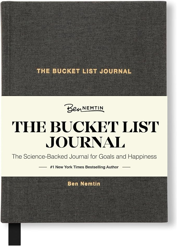Ben Nemtin The Bucket List Journal | Science-Backed Guided Journal for Goals & Happiness, 1 Pack | Amazon (US)