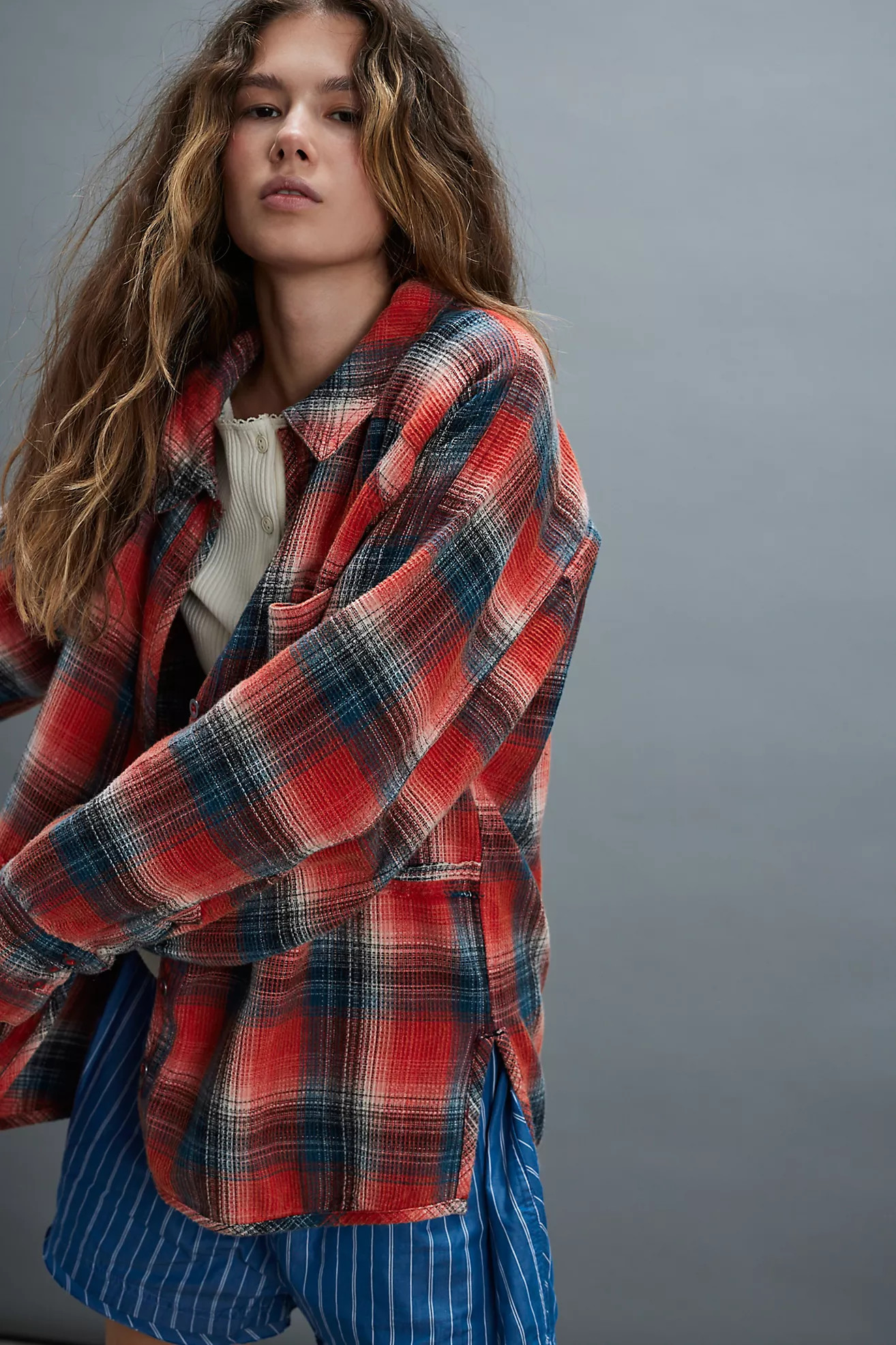 We The Free Cozy In Plaid Shirt | Free People (UK)