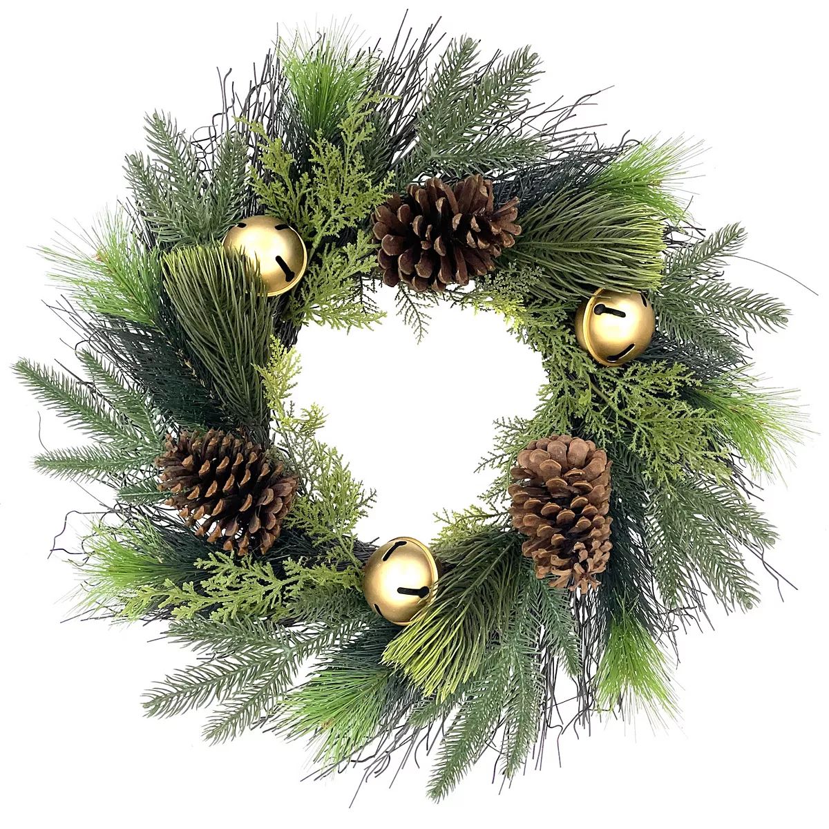 St. Nicholas Square® Pine & Bell Wreath Decor | Kohl's