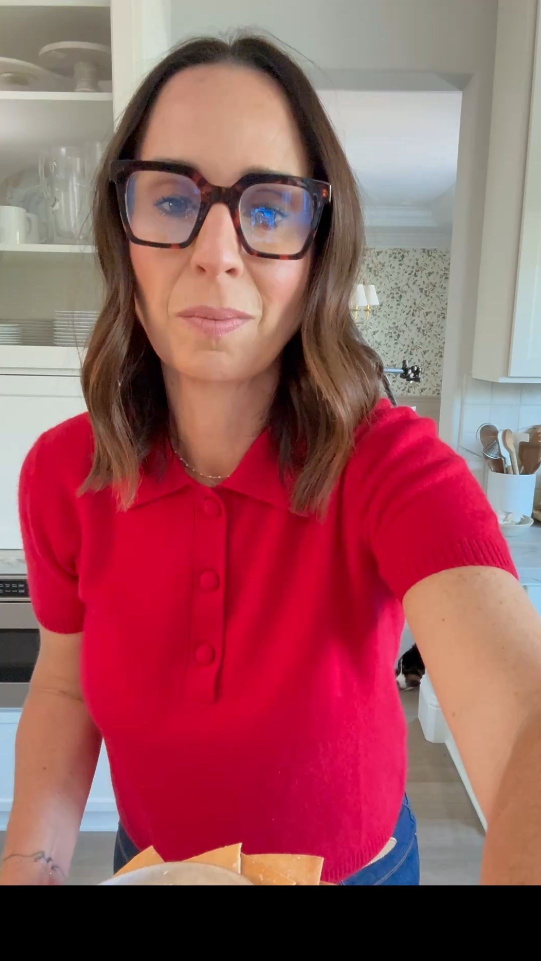 Recording recipe videos today and this short sleeve cashmere polo is the perfect piece for holiday parties 

#LTKOver40 #LTKSeasonal #LTKHoliday